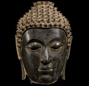 Bronze Buddha Head