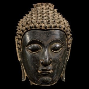 Bronze Buddha Head